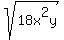 sqrt%2818x%5E2y%29