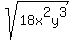 sqrt%2818x%5E2y%5E3%29