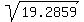 sqrt%2819.2859%29