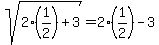 sqrt%282%281%2F2%29%2B3%29=2%281%2F2%29-3