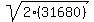 sqrt%282%2831680%29%29