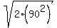 sqrt%282%2890%5E2%29%29