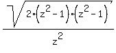 sqrt%282%28z%5E2+-+1%29%28z%5E2+-+1%29%29%2Fz%5E2