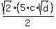sqrt%282%29%285%2Ac%2Asqrt%28d%29%29%2F2