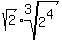 sqrt%282%29%2Aroot%283%2C2%5E4%29