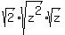 sqrt%282%29%2Asqrt%28z%5E2%29%2Asqrt%28z%29