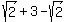 sqrt%282%29%2B3-sqrt%282%29