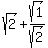 sqrt%282%29%2Bsqrt%281%29%2Fsqrt%282%29