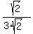 sqrt%282%29%2F%283%2Asqrt%282%29%29