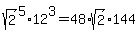 sqrt%282%29%5E5%2A12%5E3=48%2Asqrt%282%29%2A144