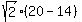 sqrt%282%29+%2820-14%29