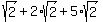 sqrt%282%29+%2B+2%2Asqrt%282%29+%2B+5%2Asqrt%282%29