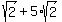 sqrt%282%29+%2B+5%2Asqrt%282%29