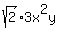sqrt%282%293x%5E2y%29