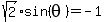 sqrt%282%29sin%28theta%29=-1