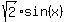 sqrt%282%29sin%28x%29