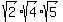 sqrt%282%29sqrt%284%29sqrt%285%29