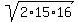 sqrt%282%2A15%2A16%29