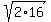 sqrt%282%2A16%29