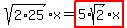 sqrt%282%2A25%29%2Ax+=+highlight%285%2Asqrt%282%29%2Ax%29