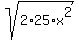 sqrt%282%2A25%2Ax%5E2%29