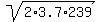 sqrt%282%2A3.7%2A239%29