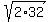 sqrt%282%2A32%29