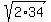 sqrt%282%2A34%29