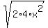 sqrt%282%2A4%2Ax%5E2%29