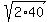 sqrt%282%2A40%29
