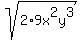 sqrt%282%2A9x%5E2y%5E3%29