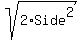 sqrt%282%2ASide%5E2%29