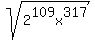 sqrt%282%5E109x%5E317%29