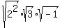 sqrt%282%5E2%29%2Asqrt%283%29%2Asqrt%28-1%29%29
