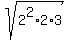 sqrt%282%5E2%2A2%2A3%29