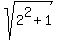 sqrt%282%5E2%2B1%29