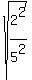 sqrt%282%5E2%2F5%5E2%29