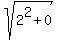 sqrt%282%5E2+%2B+0%29
