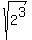 sqrt%282%5E3%29