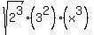 sqrt%282%5E3%29%283%5E2%29%28x%5E3%29