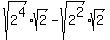 sqrt%282%5E4%29%2Asqrt%282%29+-+sqrt%282%5E2%29%2Asqrt%282%29