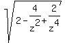 sqrt%282+-+4%2Fz%5E2+%2B+2%2Fz%5E4%29