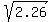 sqrt%282.26%29