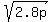 sqrt%282.8p%29