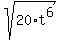 sqrt%2820%2At%5E6%29