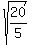 sqrt%2820%2F5%29