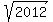 sqrt%282012%29
