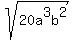 sqrt%2820a%5E3b%5E2%29