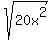sqrt%2820x%5E2%29