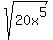 sqrt%2820x%5E5%29+